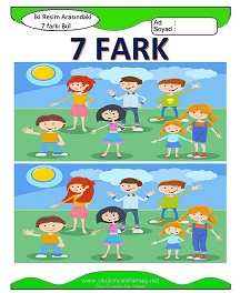 İki Resim Arasındaki Farkı Bul Etkinliği
